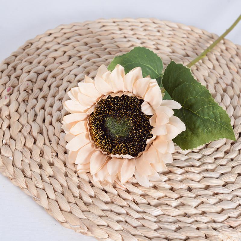 

Artificial Single Simulated Sunflower For Home Decoration Flower Prop Shooting шампанского