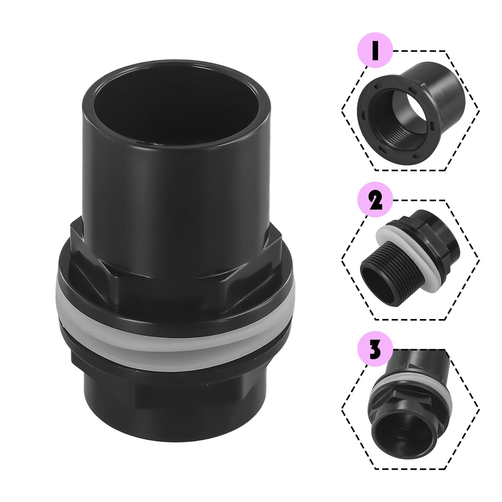 

Joint Tank Connector With Nut 1 Pc Fitting Tool Hose Connector Threaded Tank Connectors For Fish Pond Filter Pipe 40mm