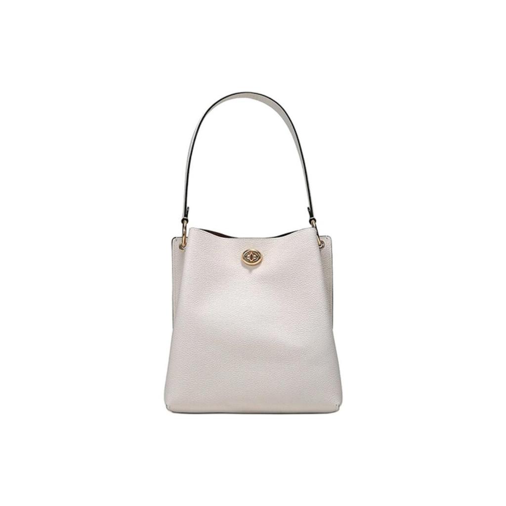 Coach Charlie 26 Adjustable Detachable Shoulder Strap Polished Pebble Leather Bucket Bag Crossbody Shoulder Bag Medium Women bags 55200-GDHA