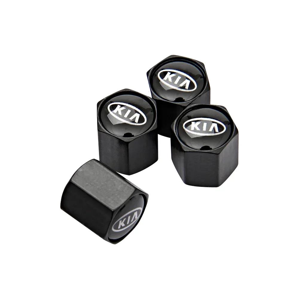 4PCS Car Wheel Stem Tire Valve Caps Protection Cover for KIA Rio K2 K3 K5 Optima Forte Borrego Ceed Cerato Sorento Accessories