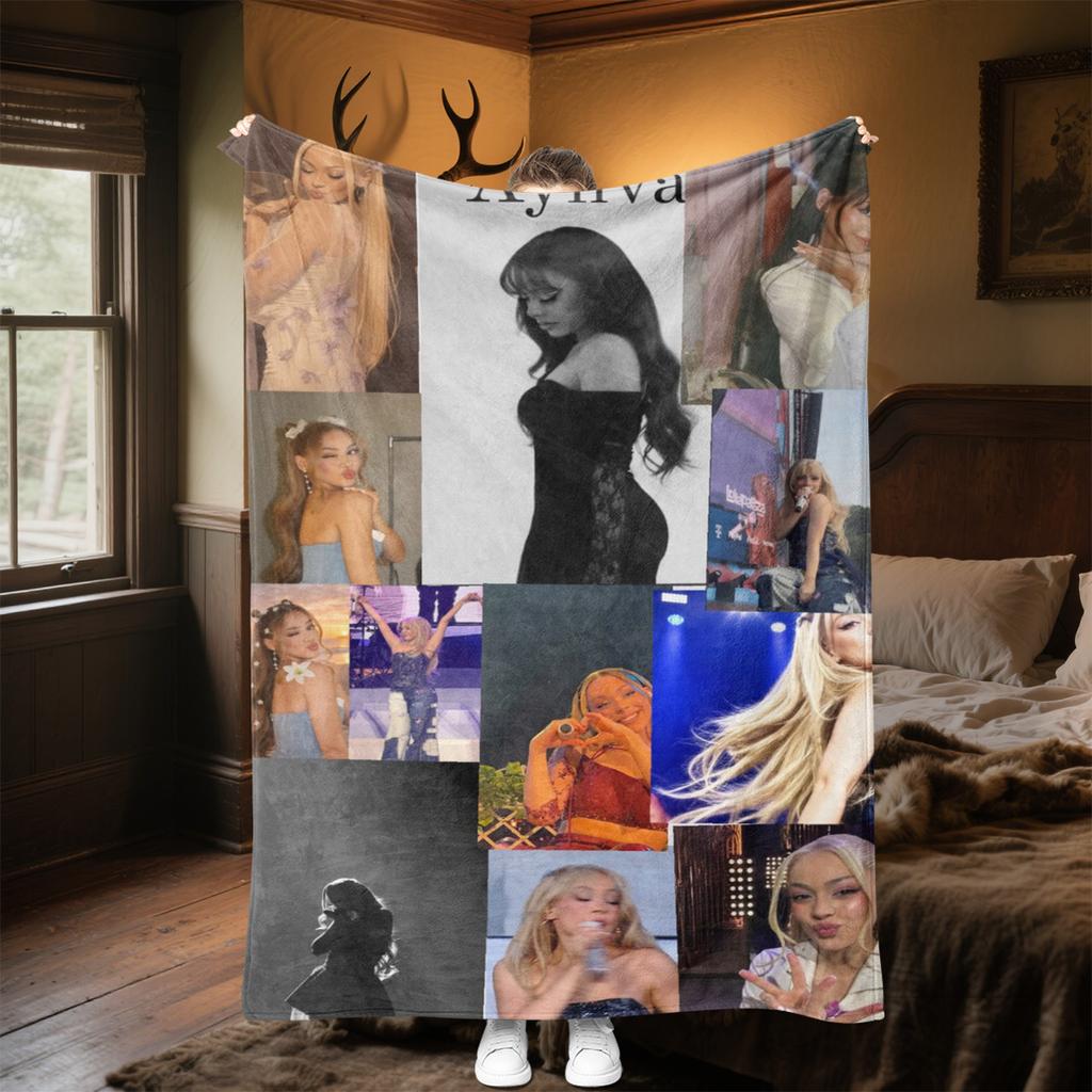 Fashion Music Avatar Plush Blanket Soft Comfortable All Seasons blanket Sofa Office Naps blanket Outdoor Travel throw Perfect Gift