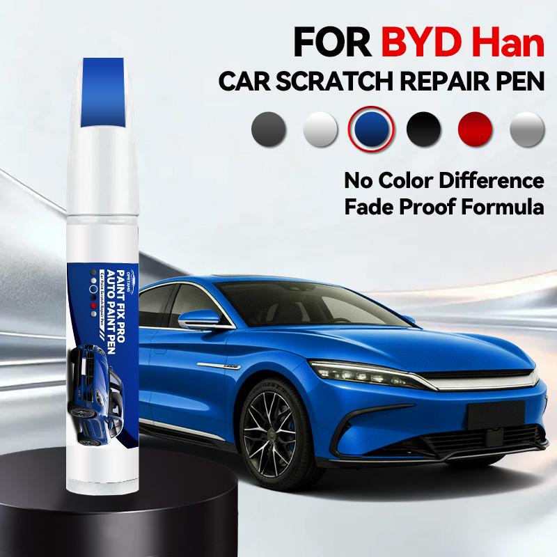 For BYD Han Drive Paint Repair Brush Touch Up Scratch Remover DIY Auto Accessories Black White
