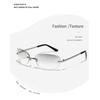 2022 Fashion Shades Rimless Wrap Around Sun Glasses Y2K Sunglasses 2000'S Punk Sunglasses