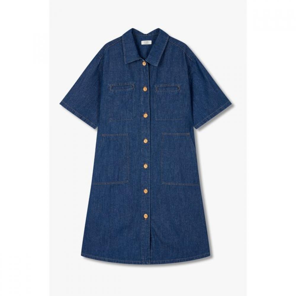 Studio Tomboy Denim Collar Dress  9175341973 Indigo/OS