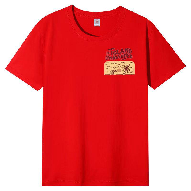 Cotton Short-sleeved T-shirt Women Fashion Short-sleeved Printed Tops