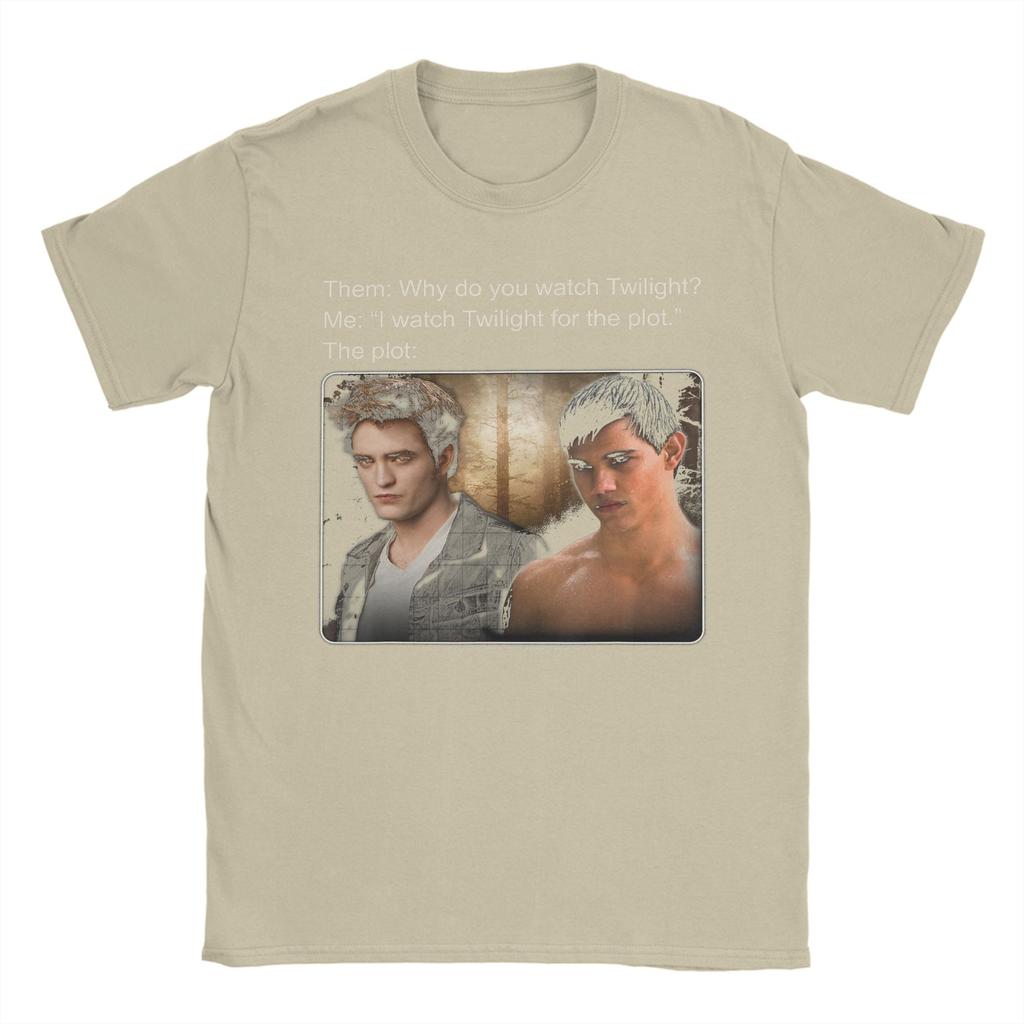 I Watch Twilight for The Plot Meme Movie T Shirt TShirts ShortSleeve Aesthetic Tops Summer Cotton XL XL XL Top Tees