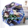 1pc Anime Characters Automatic Opening Umbrella - Portable 3-Fold Design with Iron Frame - Outdoor for Fans, Travelers, Daily Use - Perfect Gift for A