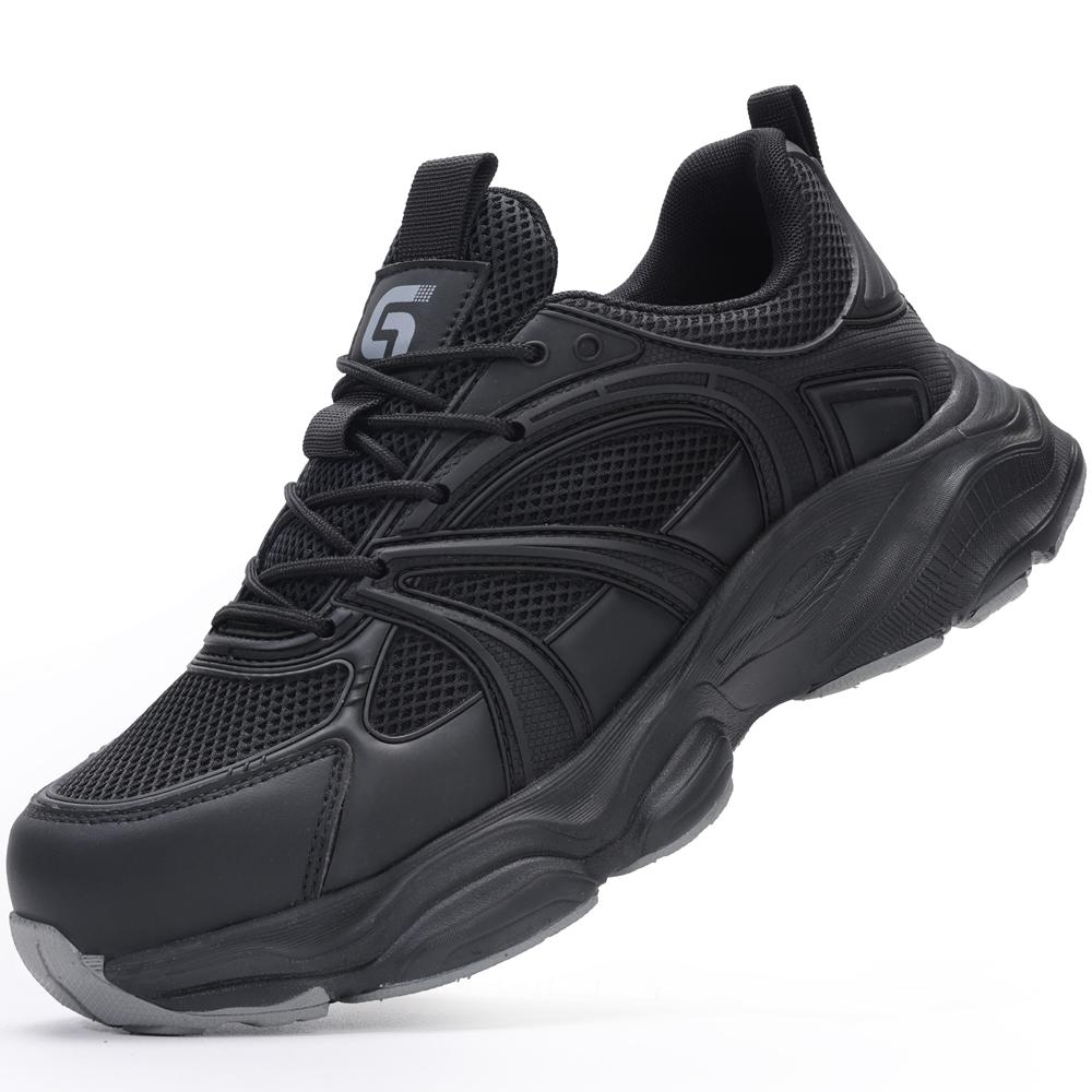 

Breathable Men s Work shoes Anti-smash Anti puncture Safety Shoes Work Sneakers Steel toe shoes comfort Indestructible shoes 36