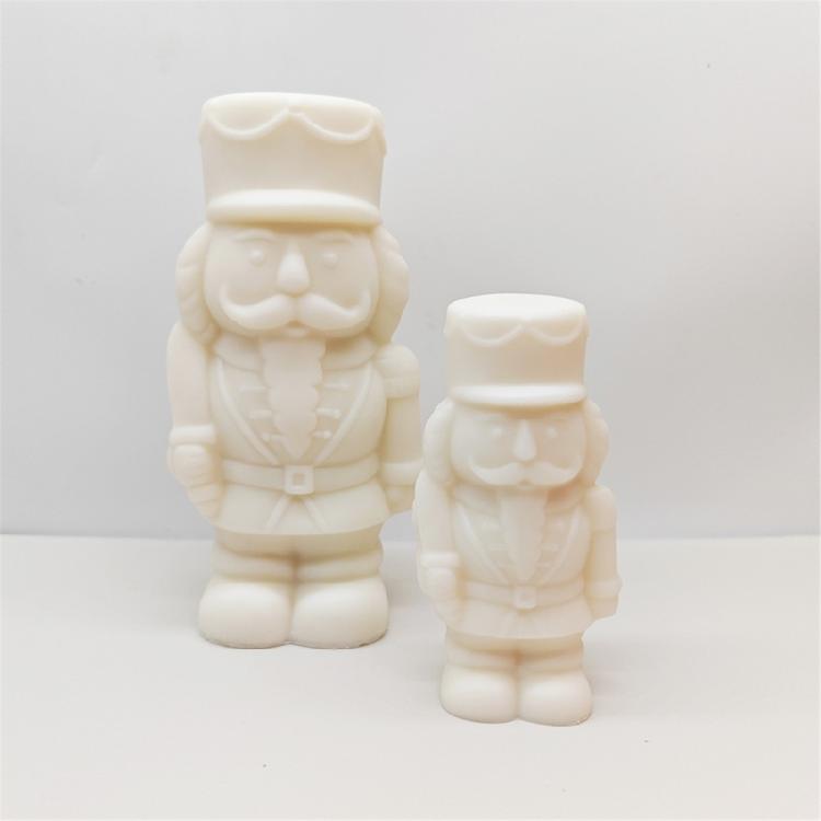 Homemade Nutcrackers Designs Silicone Mold Silicone Nutcrackers Mold for Handmade Candle, Resin Art, and Clay Sculpting