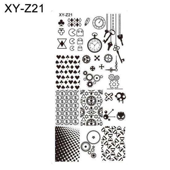 DIY vánoční styl nail art razítko šablona šablony razítka na manikúru