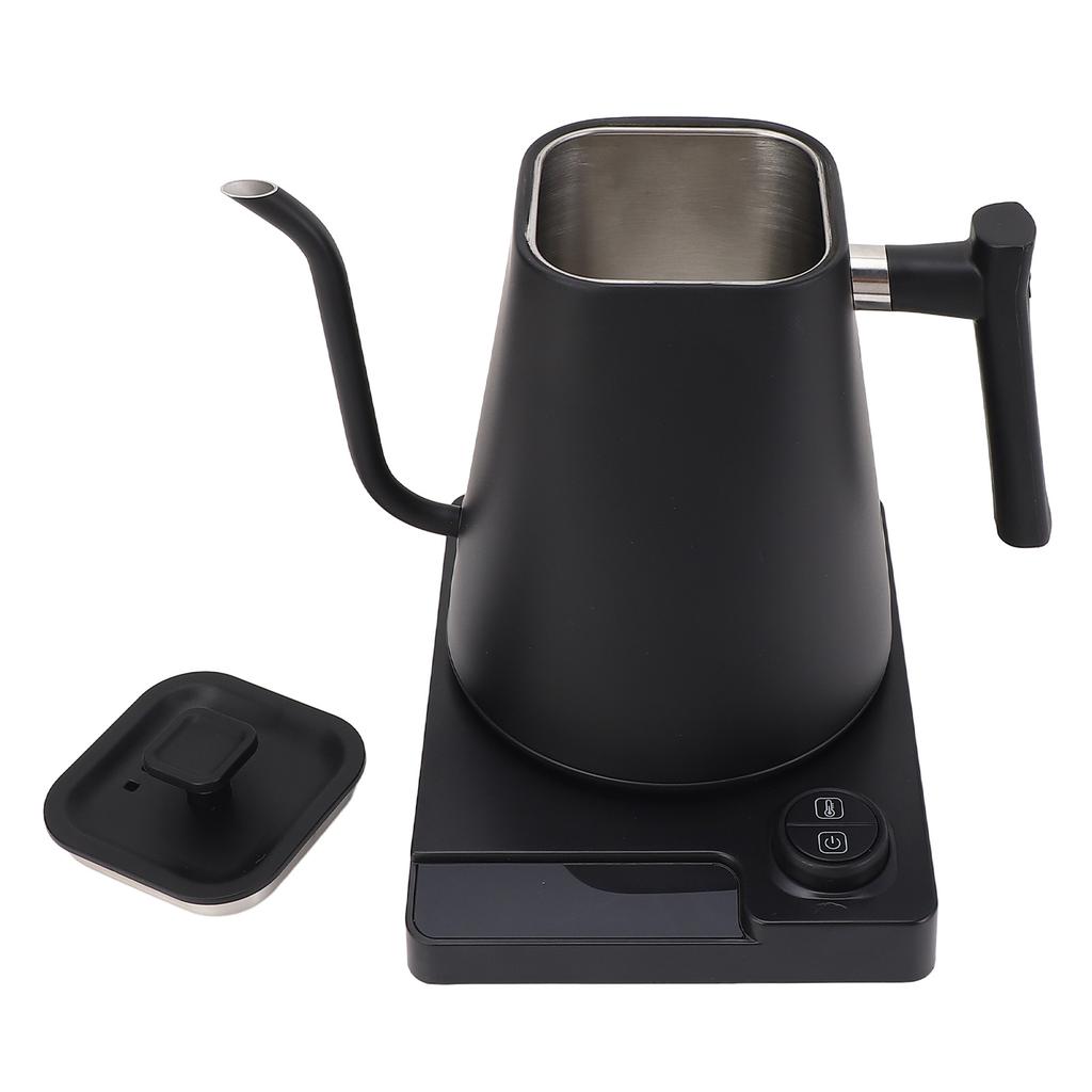 Gooseneck Electric Kettle Temperature Control 304 Stainless Steel LED Screen Pour Over Coffee for