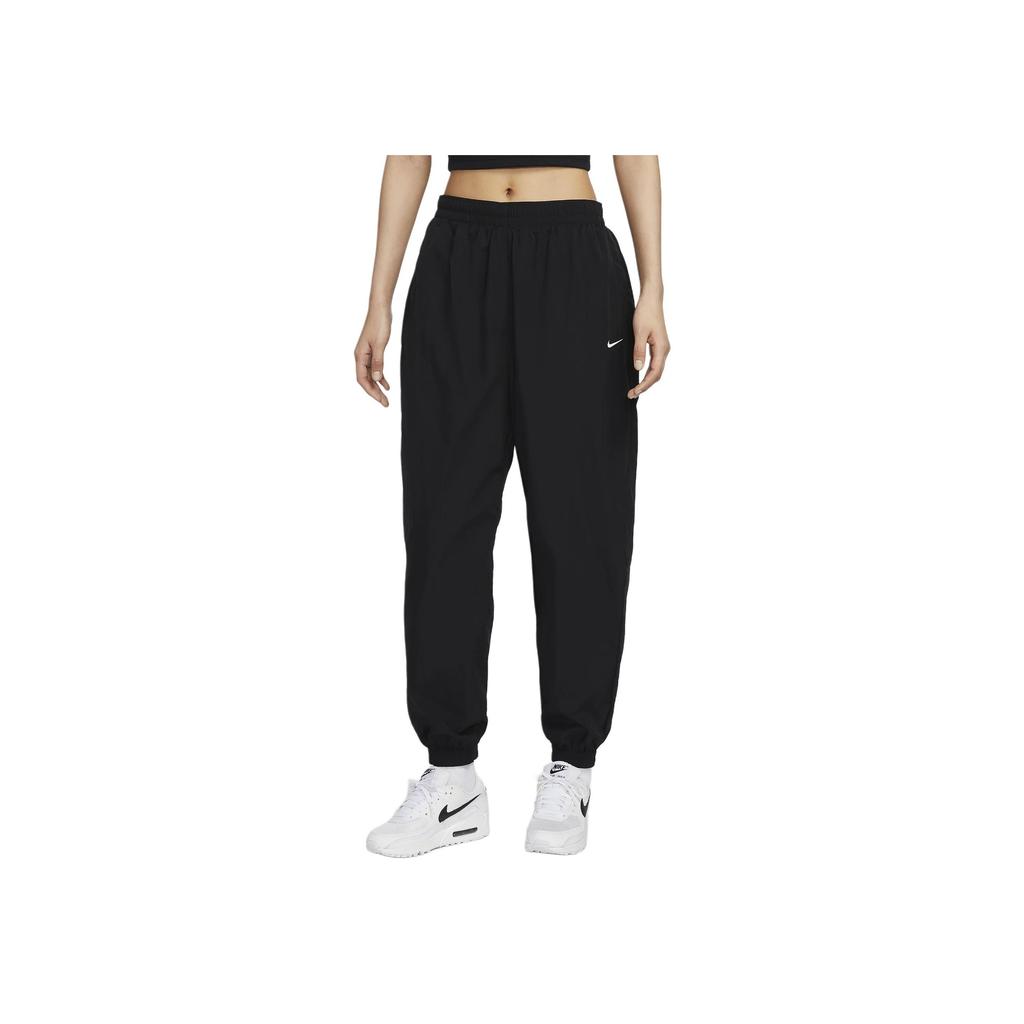Nike Sportswear Essence Mid-Rise Comfortable Soft Casual Pants Women Pants Black FV7669-010