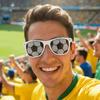 Stylish Decorative Glasses Frame Lightweight Football Sunglasses Soccer Sunglasses  Sports Event