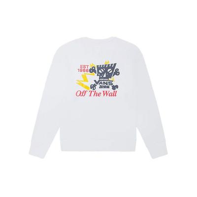 Vans Printed Loose Fit Crew Neck Sweatshirt Men Sweatshirts White VN0A54JIWHT