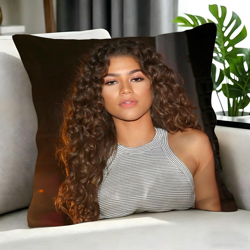 Movie Zendaya Cushion Cover Cushion Cover Set 4Pcs 50X50 45X45 40X40 Pillowcase Decorative Sofa Home Decor