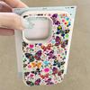 Colored Butterfly Printed Phone Case For iPhone 17e 17 Pro 16 15 14 13 Pro Max 16e 11 Shockproof Soft TPU Leather Texture Cover