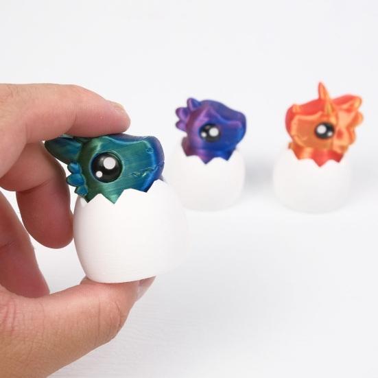 Dinosaur Egg Fidget Clicker, 3D Printed Cute Dinosaur Clicker, Keyboard Fidget Toy, Stress Relief Toy for Office Desk Students