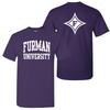 T-shirt Paladins Furman University Stampa Fronte Retro - Viola