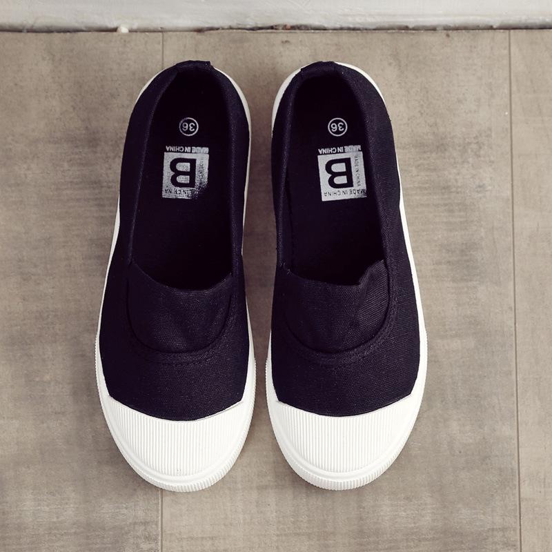 2025 Women's Casual Slip-On Canvas Shoes - Versatile White Flats