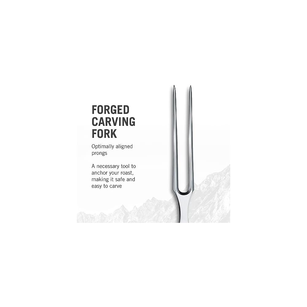 Victorinox Grand Maitre 15cm Carving Fork Wood Forged Professional Meat Tool