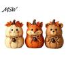 Decorative Wooden Tabletop Accents 3PCS Rustic Autumn Harvest Ornaments, Animal Designs Retro Vintage Distressed Wood Crafts Farmhouse Crafts,