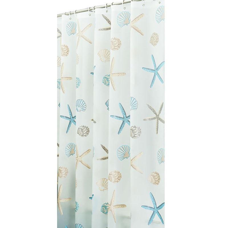 180 X 200cm  Fashion  Bathroom Waterproof Shower Curtains with 12pcs Curtain Hooks Rings