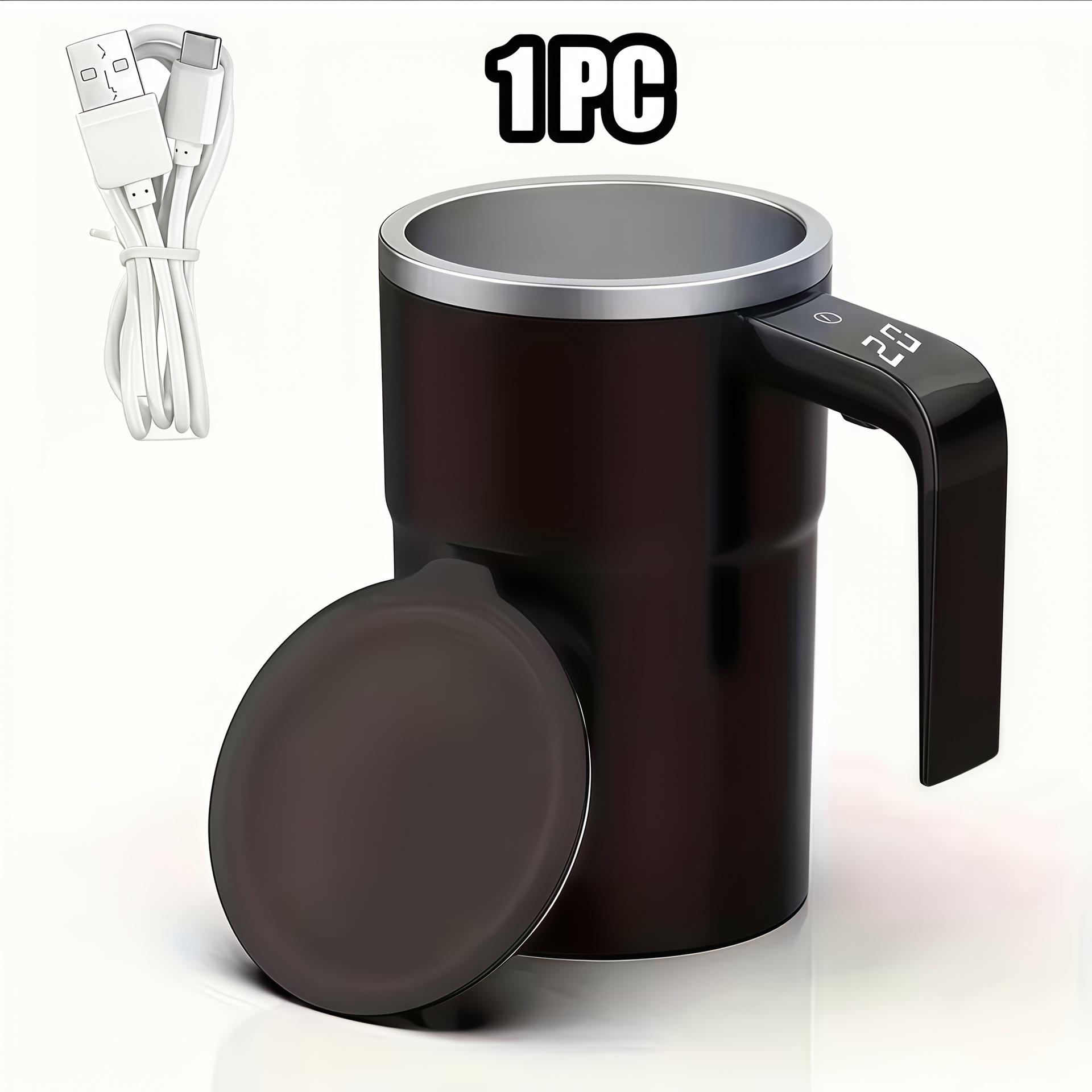 Electric Auto-Mixing Smart Temperature Cup for Coffee and Milkshakes 380ml