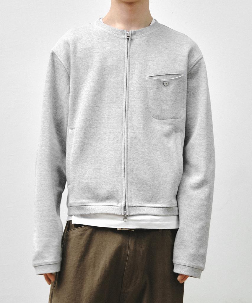 Intempomood Stroll Zip-Up Cardigan_Gray