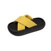 With skirt Internet celebrity fashion beach one-word cool slippers women's summer wear 2025 new thick-soled cross-strapped slippers