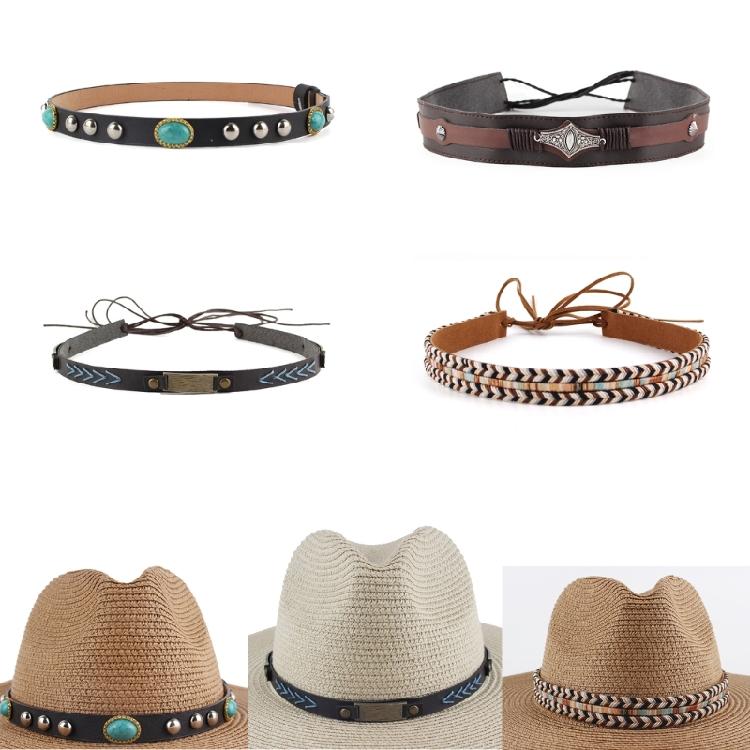 Western Hat Belt Band Hat Band Cowboy Hat Band Mexican Hat Band Beaded Hat Band