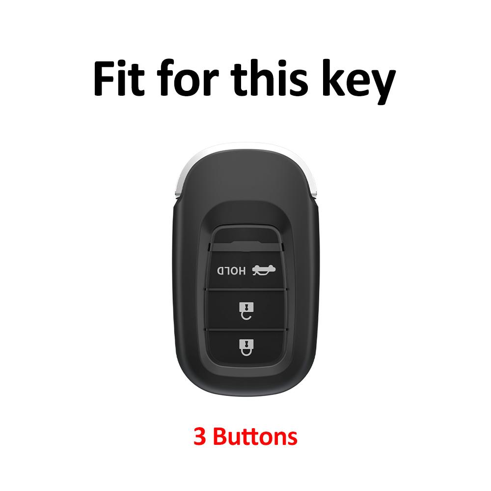 3 Buttons TPU Car Key Case Cover For Honda Civic Accord HR-V CR-V CRV Auto Shell Fob Holder Keyless Protector Accessories