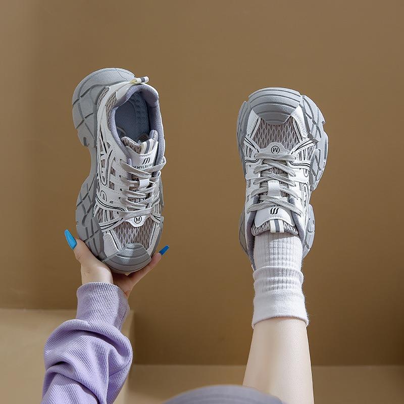 New Dad Shoes Women's Autumn Student Sports Running Casual Platform Heightening Shoes