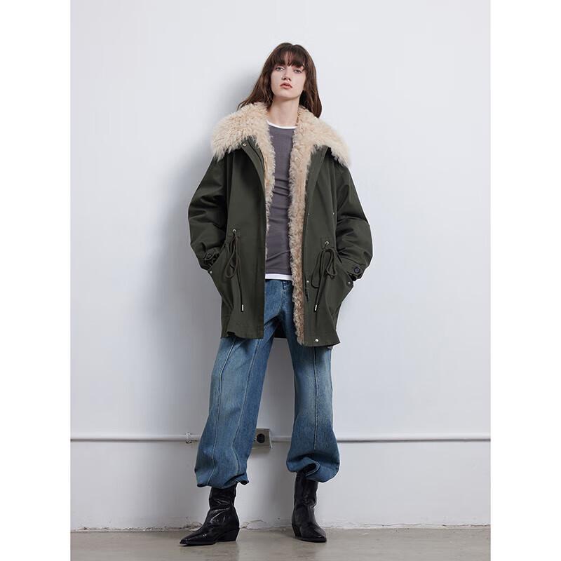 

Loose Fit Detachable Goose Down Parka L
