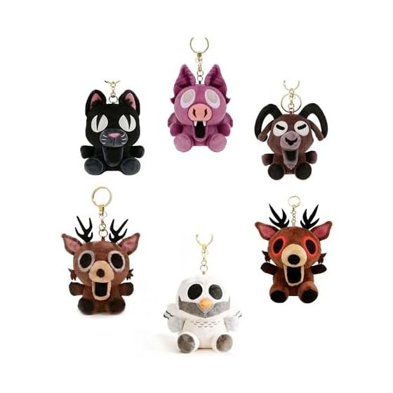 99 Nights In the Forest Deer Plush Toy Forest Knights Soft Stuffed Toy for Collection Holiday Gift (Black Cat)