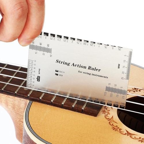 String Height Gauge, Guitar String Height Ruler, String Height Measurement Tool, Fingerboard Protection, Fingerboard Grinding, Maintenance Tool, Measu
