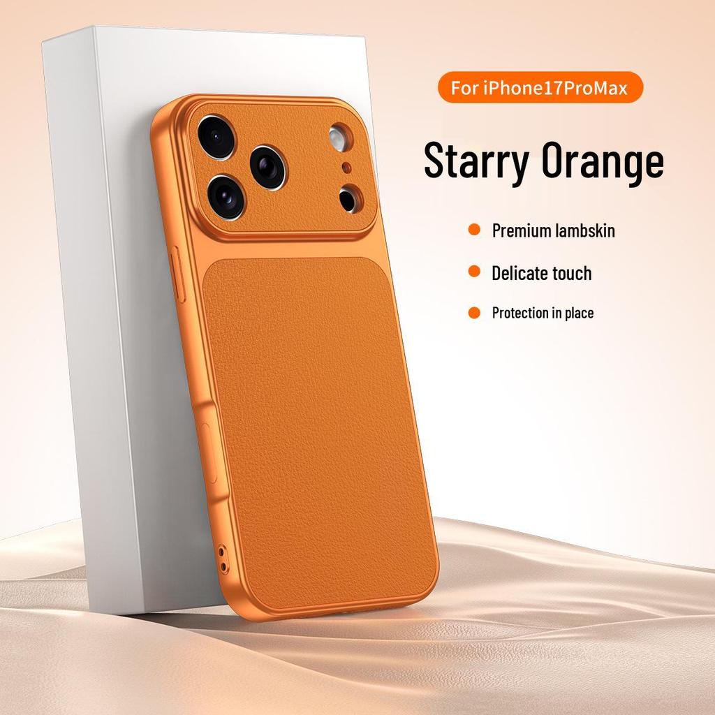 Full Coverage Lambskin Silicone Case for iPhone 15/16 Pro Max - Skin-like Feel, Protective