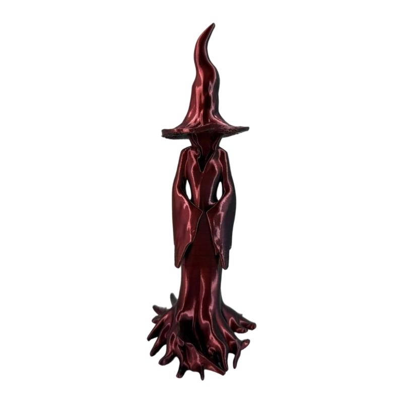 Mysterious Witch Figurine for Garden Porch Themed Display Dark Fantasy Ornament Lightweight Holiday Yard Decoration