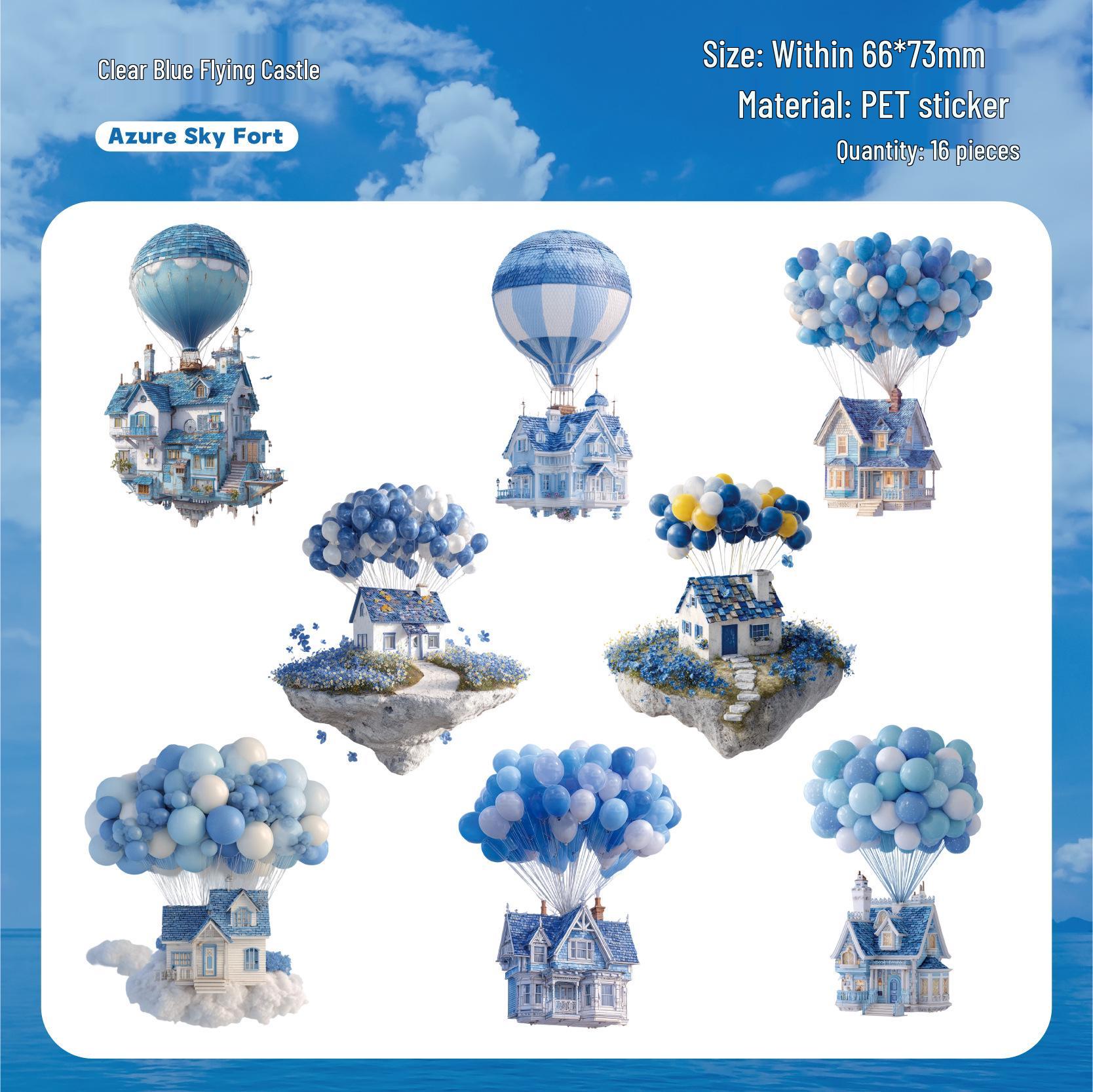 Ретро История Летающий Дом Набор Наклеек - 6 Стилей для Декора DIY Журнала