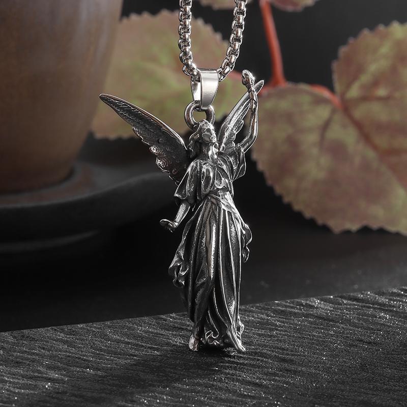 Exquisite Witch Broom Necklace Cute Magic Girl Pendant Men Women Rock Party Trendy Jewelry Halloween Gift