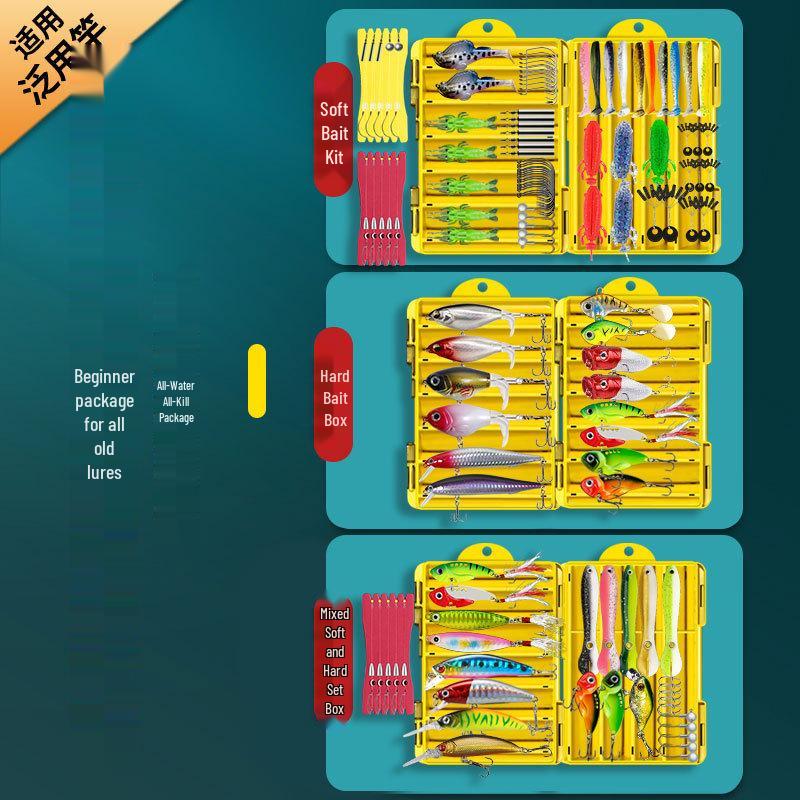 Comprehensive Beginner Fishing Kit: Lures, Soft Baits, Imitation Baits & Jigs for Freshwater Fishing