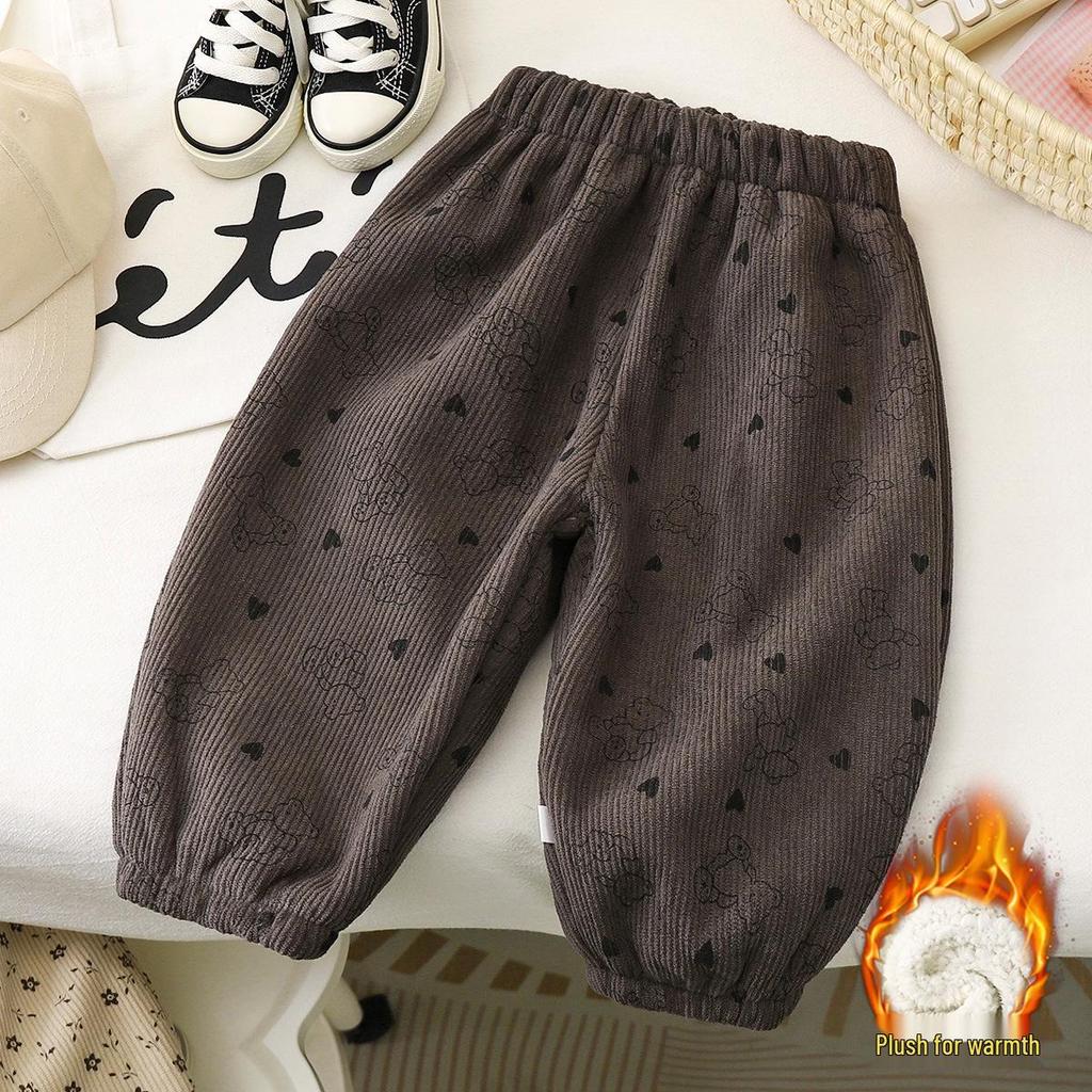 Winter Fleecegefütterte Kinder-Sweathose für Jungen und Mädchen - Dicke, warme Oberbekleidung