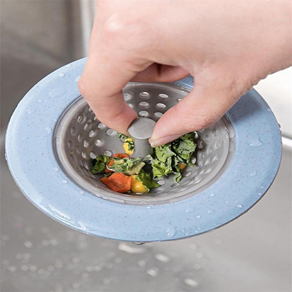 Silicone Anti-Cloggin Floor Drain Hair Stopper Bath Catcher Bathroom Accessories Kitchen Sink Strainer Sewer Filter Shower Cover