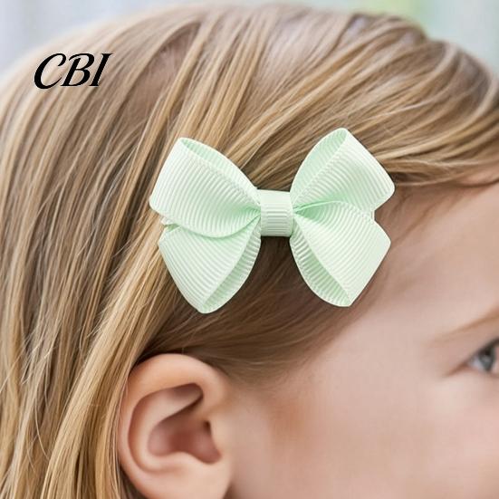 Toddler Hair Bow Clips 10Pcs Baby Clips, Bows, Fully Covered Barrette Grosgrain Ribbon Clip Everyday for Toddlers Pins Girls Infants & Toddlers, Soft