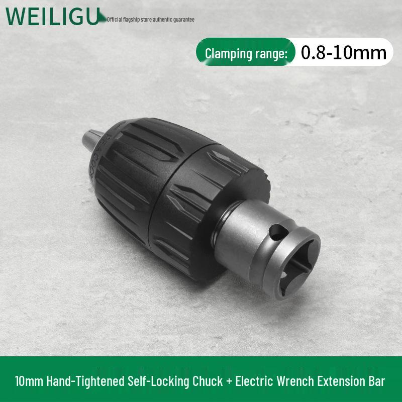 

Electric Wrench Conversion Head: Hand Drill Chuck & Impact Wrench Socket Adapter for Twist Drill Bits.