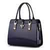 Women's Bag Stone Pattern Bright Leather Large Capacity Portable Women's Bag Commuter Styling Fashion Platinum Bags