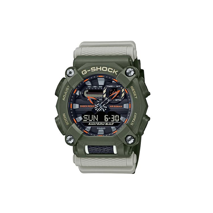 CASIO Men Liquid Crystal/Analog Dual Display Series Watch GA-900HC-3APR0-person Black Dial