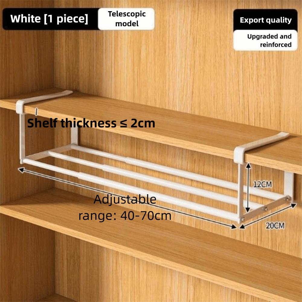 Organizer 15.7-27.6 In Shoe Rack Hanging Retractable Shoe Storage Multifunctional Adjustable Under Cabinet Shelf Closet