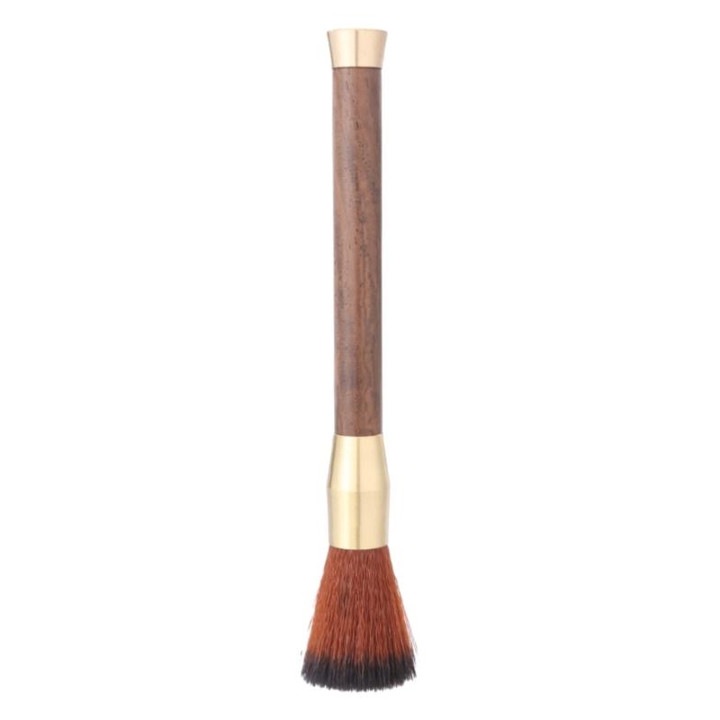 

Durable Coffee Cleaning Brush Flexible Espresso Machines Brush Wood Coffee Grinder Brush Perfect for Home and Office 1