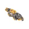 Gold-Plated S925 Sterling Silver Pixiu Pendant with Antiqued Guochao Design for Men and Women