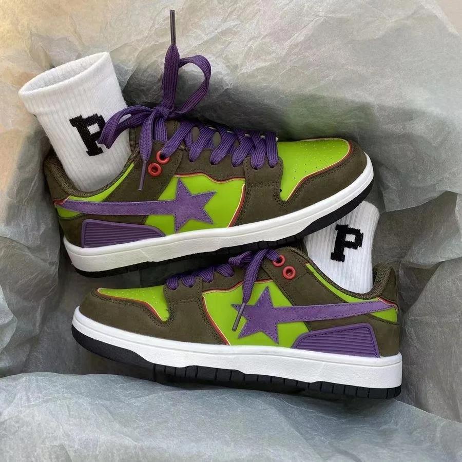 

Женская обувь Мужская классическая модная обувь Кроссовки Звезды Удобная дышащая обувь для скейтборда Спортивные туфли на открытом воздухе Белые туфли 36